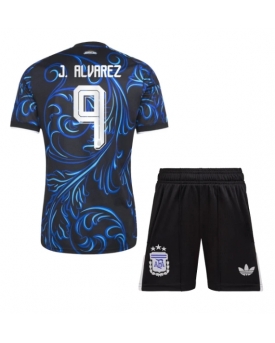 Billige Fotballdrakt Argentina Julian Alvarez #9 Replika Bortedraktsett Barn VM 2026 Kortermet (med bukser)
